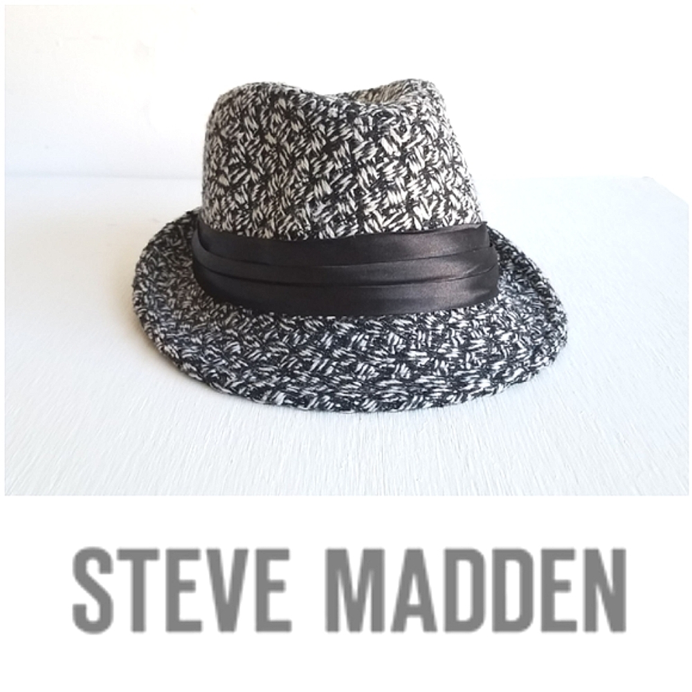 Steve Madden Wool Tweed Fedora